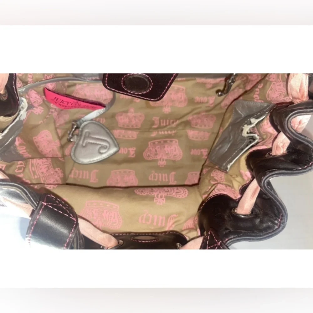 JUICY COUTURE ❤️❤️ VINTAGE Y2K SATCHEL BAG - Picture 9 of 16